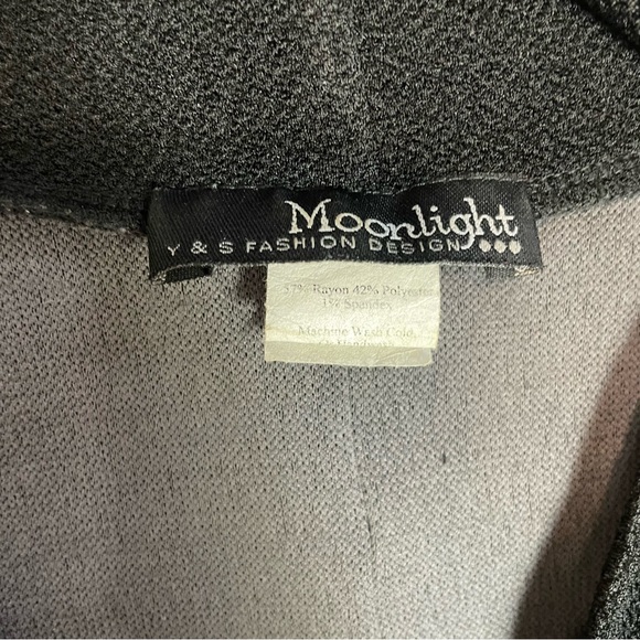 Moonlight by Y & S Black Cowl Neck Long Sleeve Dress Size L - Picture 7 of 9